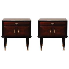 Pair of Nightstands, Italy, 1940s