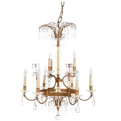 19th Century Russian Gilt Bronze and Crystal Chandelier 5