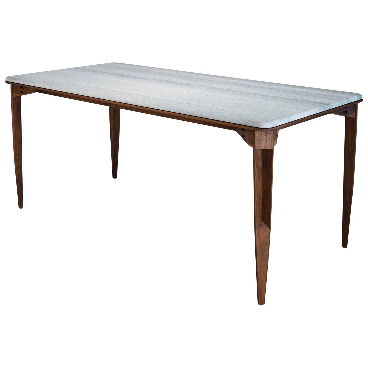 Cbr Studio Furniture 7 For At 1stdibs Contemporary Brindle Dining Table Walnut Wood Honed Marble Top From Cbr Studio
