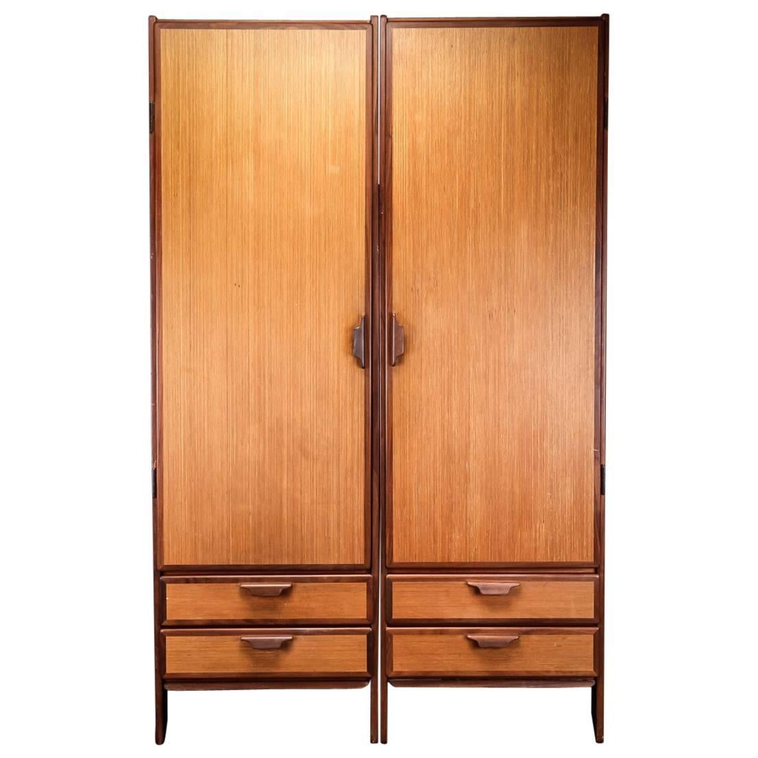 Danish Modern Design Wardrobe Teak For Sale at 1stDibs