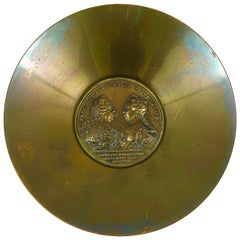 Carl Auböck Maria Theresia Coin Brass Bowl, Austria, 1950s