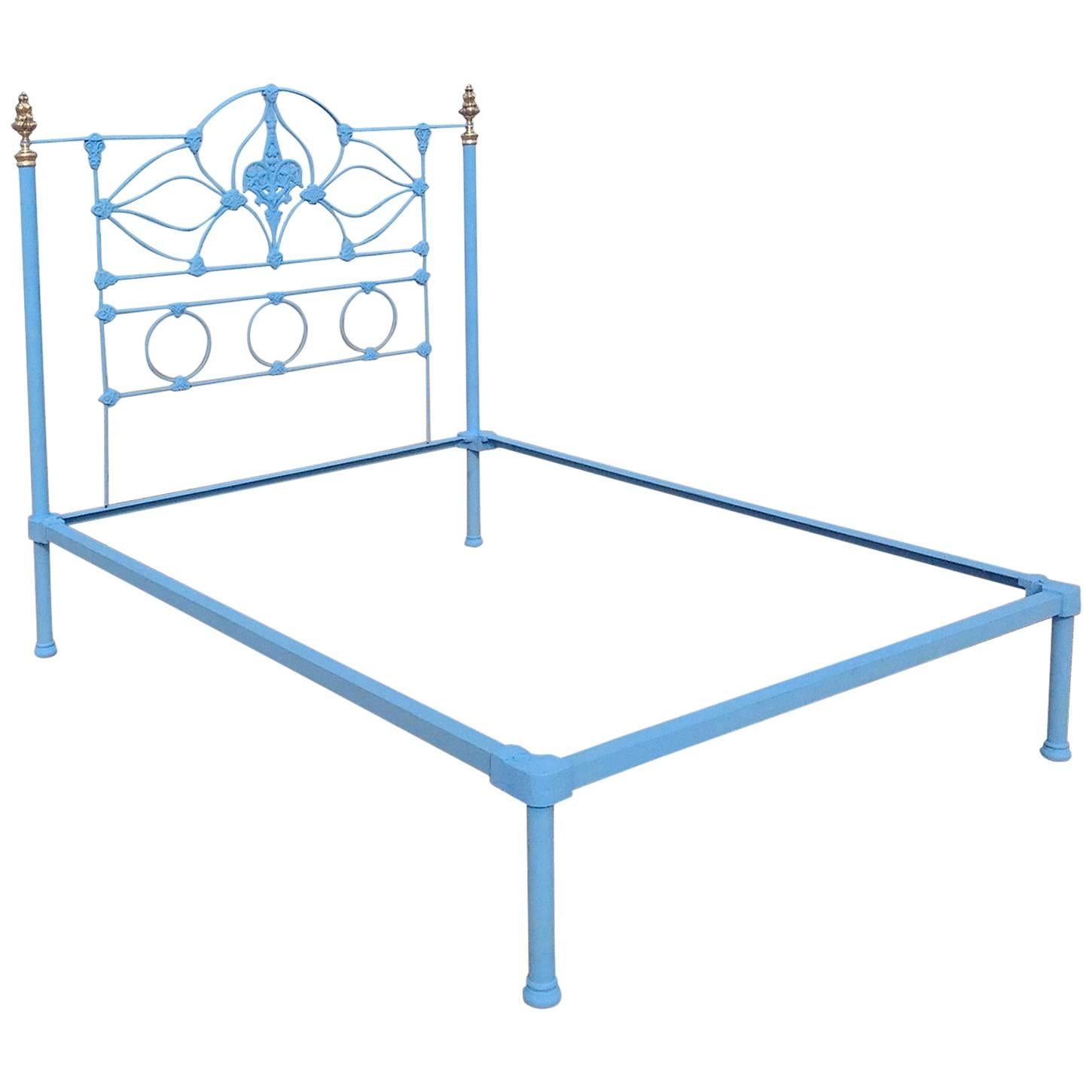 Cast Iron Mid-Victorian Low End Platform Bed, MK86