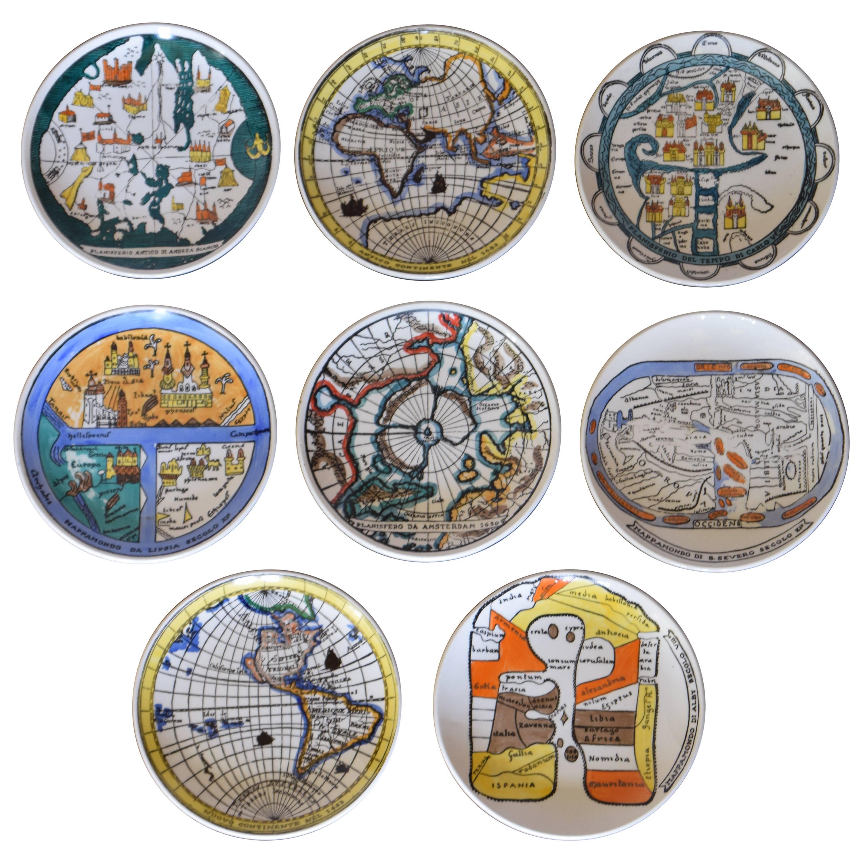 Vintage Fornasetti "Antichi Planisferi" Coasters For Sale at 1stDibs