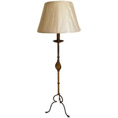 Early 20th Century Three-Legged Iron Floor Lamp from Barcelona