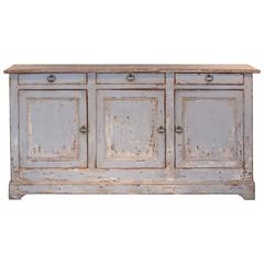 Spanish Late 18th to Early 19th Century Painted Buffet with Early Hardware