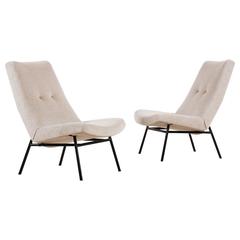 Pierre Guariche Pair of SK660 Armchairs for Steiner, 1953