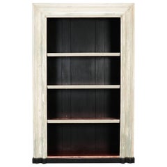 19th Century Door Frame Bookcase with Copper Lined Shelves