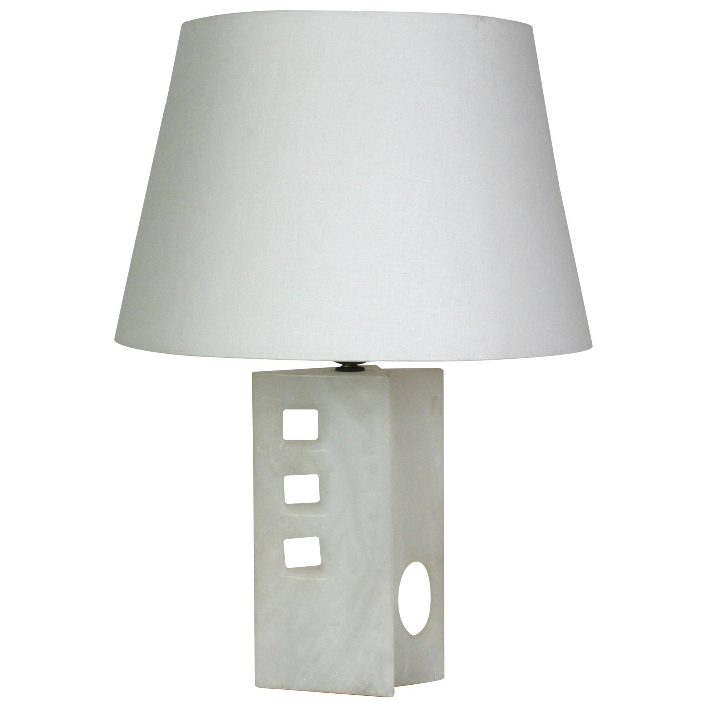 Modernist Alabaster Lamp