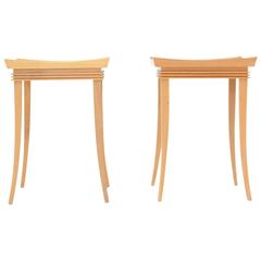 Elegant and Refined Pair of Paul Frankl End Tables