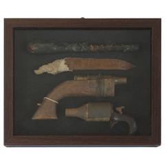 Collection of Vintage Prison Weapons and Shivs