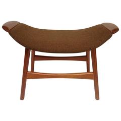 Fabulous 1960s Norwegian Teak Footstool