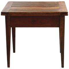 Late 19th Century Card Table with Folding Top and Turnable Mechanism 7