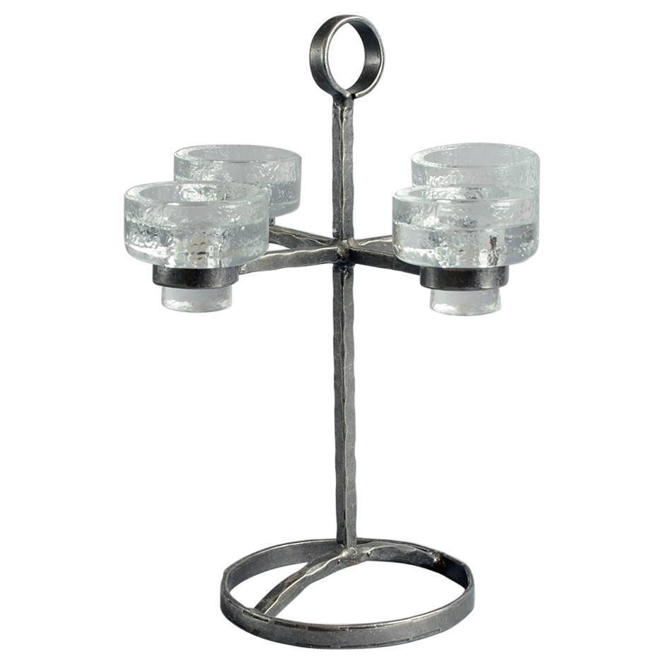 Wrought Iron Candlestick With Glass Candle Holders Swedish S - Wrought Iron Candlestick With Glass Candle Holders Swedish S For Saleat Stdibs wrought iron candlestick with glass candle holders swedish s - wrought iron candlestick with glass candle holders swedish s for saleat stdibs