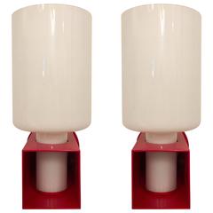 Pair of Italian 1980s Modernist Wall Lights 6