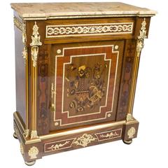 Stunning Bespoke Handmade Victorian Walnut & Mahogany Marquetry Cabinet