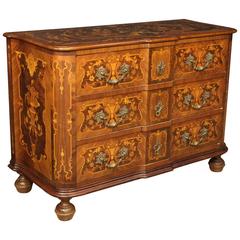 20th Century Italian Dresser with Floral Inlay