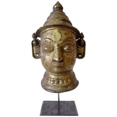 Antique Bronze Mask of Shiva