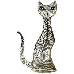 Large Vintage Mid-Century Op Art Lucite Kitty Cat Sculpture Abraham Palatnik 4