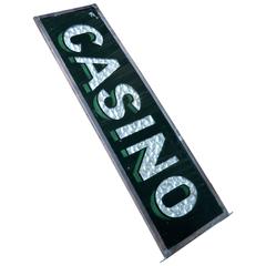 Used Rare French Sign of the Famous and Old Distributor Casino