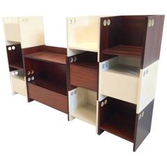 Bookshelf with Modular Elements, 1970s