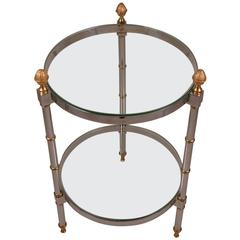 Round Two-Tier Table Attributed to Maison Jansen 2