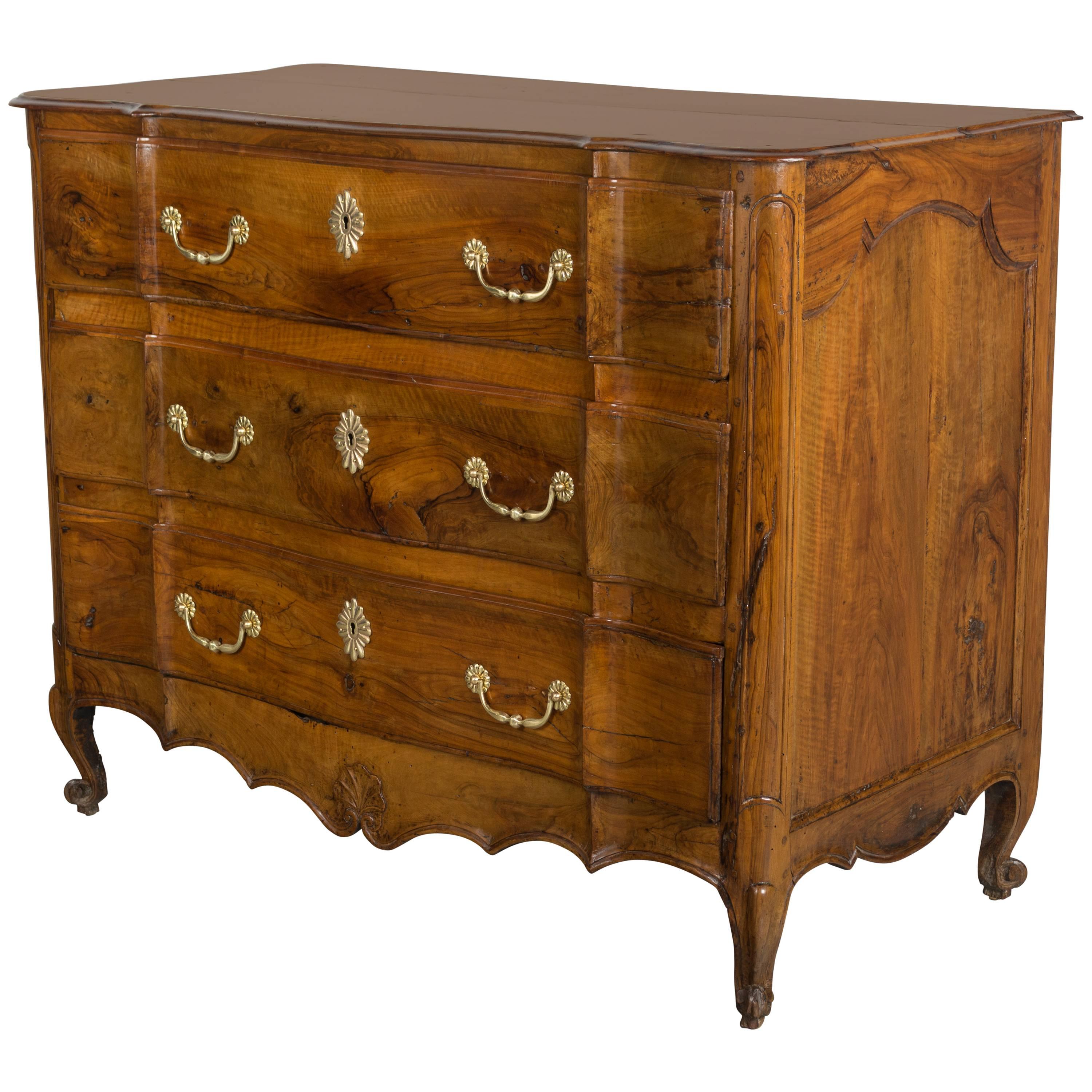 18th Century Louis XVI Olive Wood Commode
