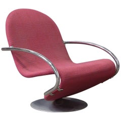 1973, Verner Panton, 1-2-3 Serie Easy Chair mit Original Panton-Stoff