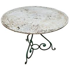 Antique French Iron Bistro Table