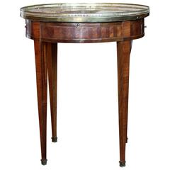 Marble-Top Bouillotte Table