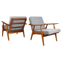 Hans J. Wegner GE-270 Lounge Chairs, 1956