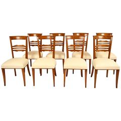 Set of Eight Regency-Style Dining Chairs