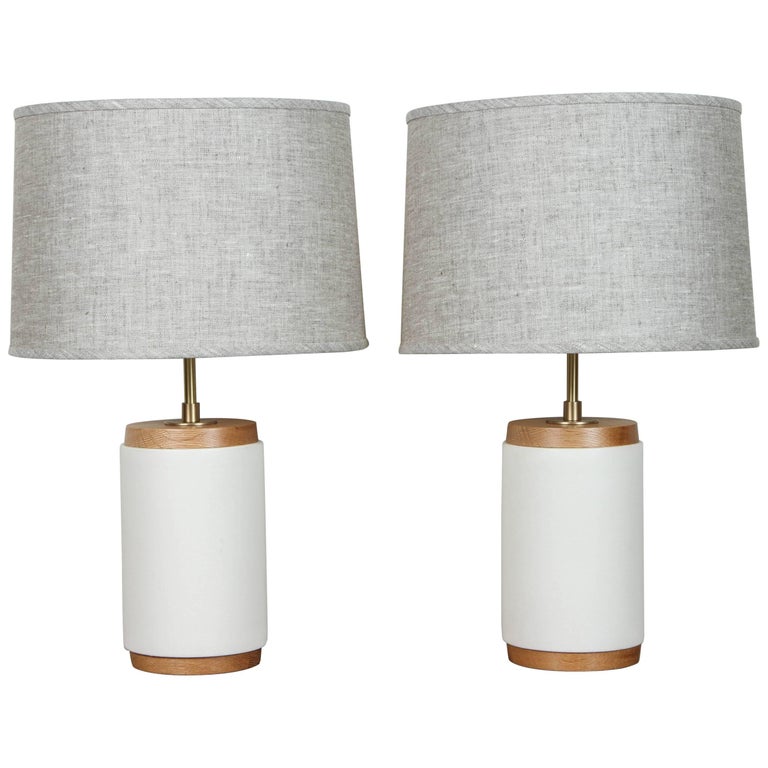 Pair of Porter Lamps by Stone and Sawyer For Sale