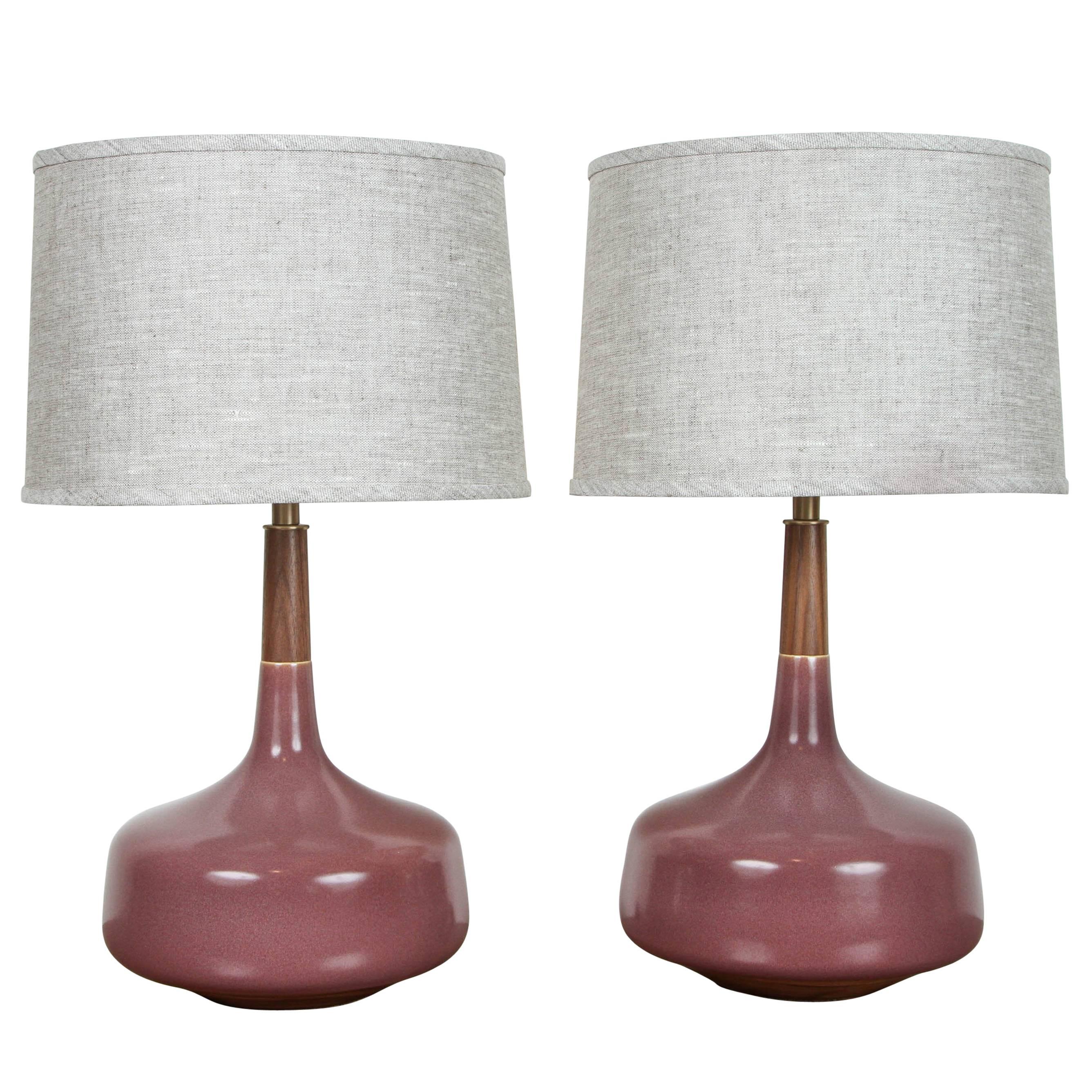 Pair of Hilo Lamps by Stone and Sawyer for Lawson-Fenning