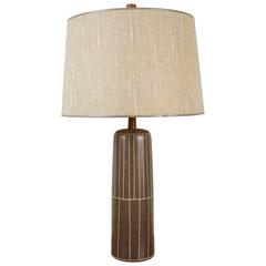 Etched Tile Ceramic Lamp by Martz