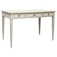 Antique Swedish Gustavian style Painted Writing Desk Mid-19th Century