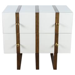 Paul Marra Two-Drawer Banded Chest 1