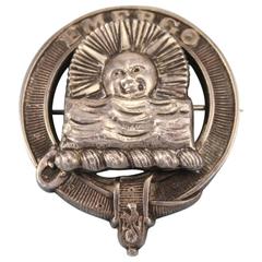 Webster Antique Sterling Silver Scottish Clan Badge