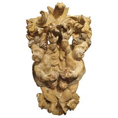 18th Century Polychromed Architectural Carving from Italy 4