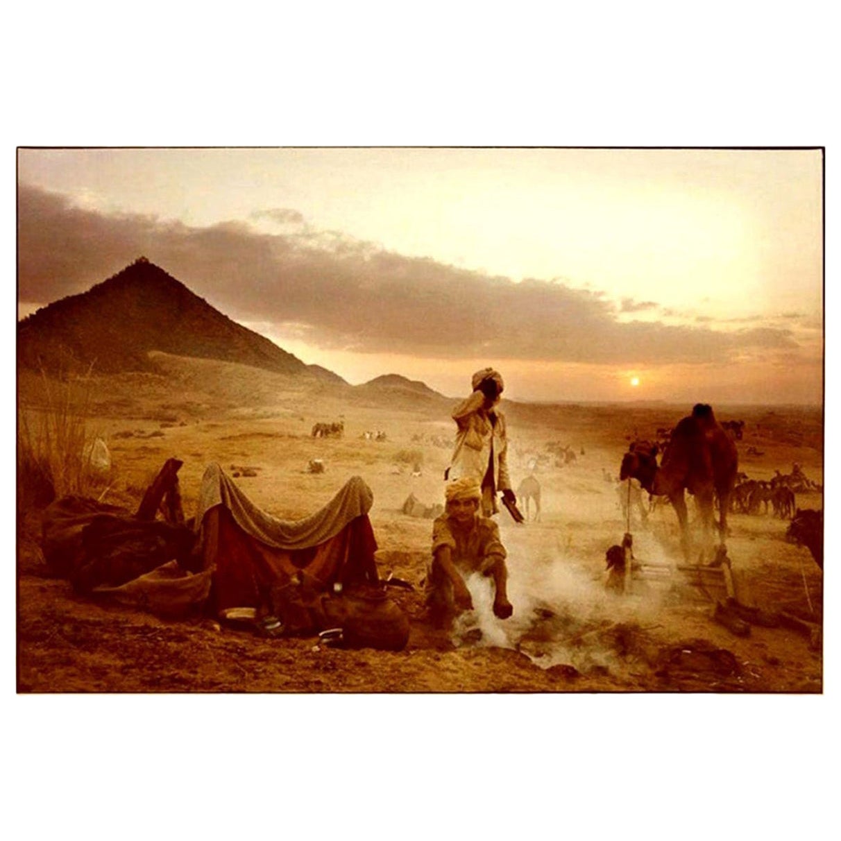 Mitch Epstein Signed Color Photograph Pushkar Camel Fair, Rajasthan India, 1978