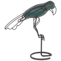 Mid-Century Modern Metal Parrot Form Sculpture 6
