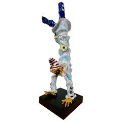 Retro Court Jester / Clown Sculpture by San Polo Ceramics