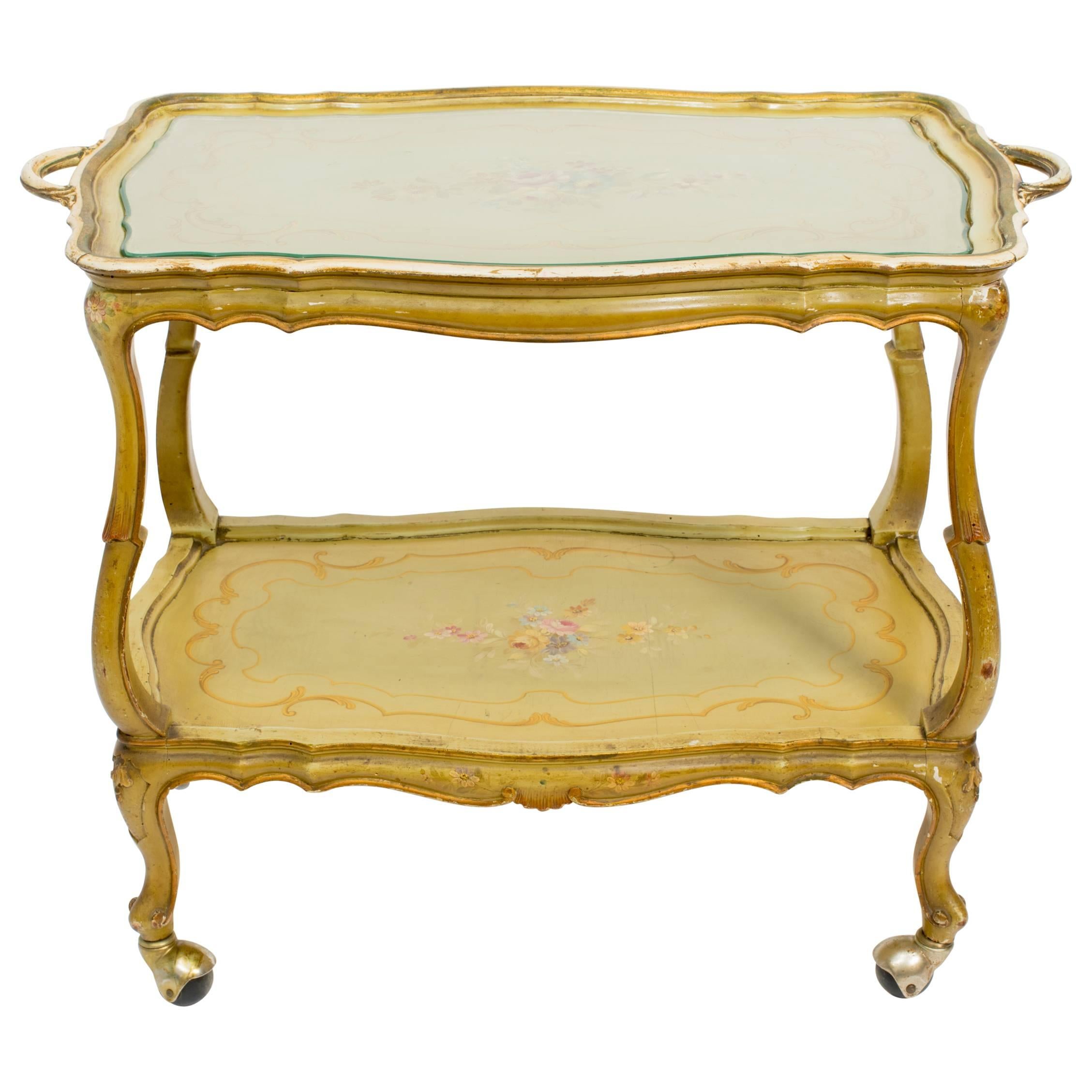 Painted Italian Serving Cart