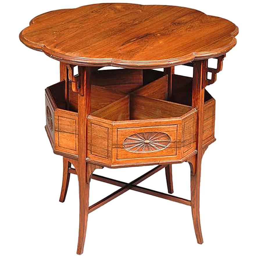 Anglo-Japanese Rosewood Side Table, Attributed to E W Godwin For Sale