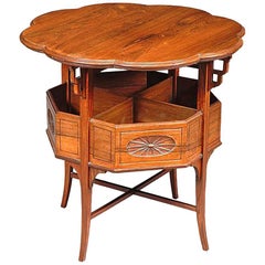 Antique Anglo-Japanese Rosewood Side Table, Attributed to E W Godwin