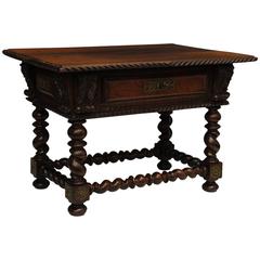 Antique Portugese Miniature Rosewood Table