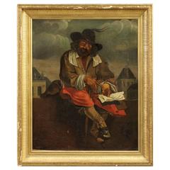 19th Century French Painting Oil on Canvas 2
