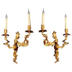 Pair of Louis XV Style Wall Lights