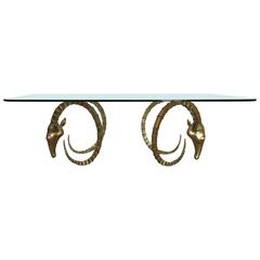 Sculptural Ibex Heads Table Attributed to Alain Chervet 2