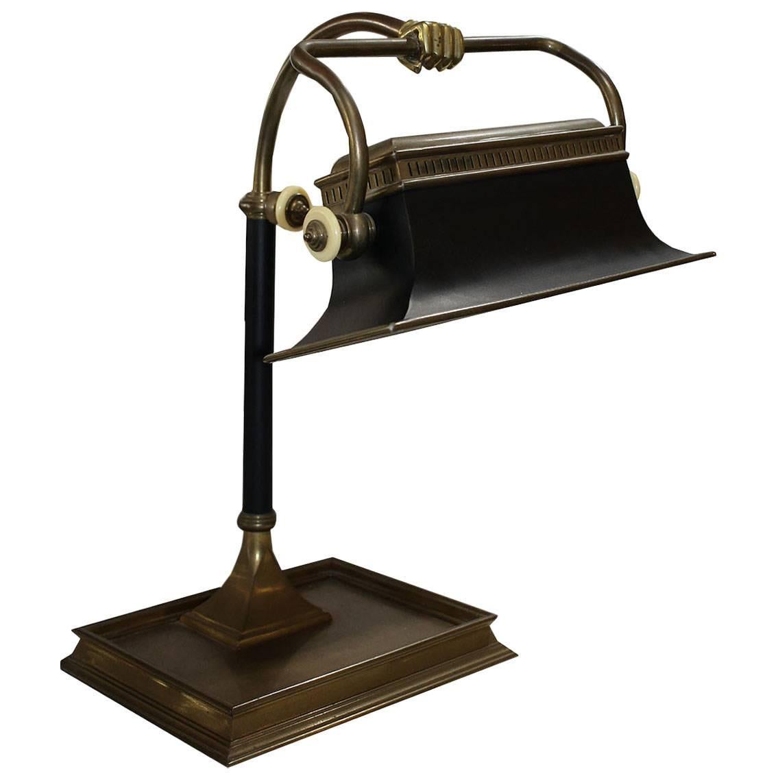 Antique Chapman Fist Bank Lamp