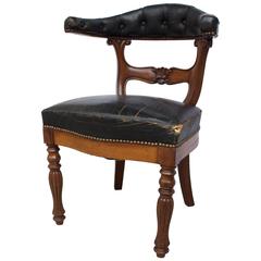 19th Century English Mahogany Cockfighting Chair